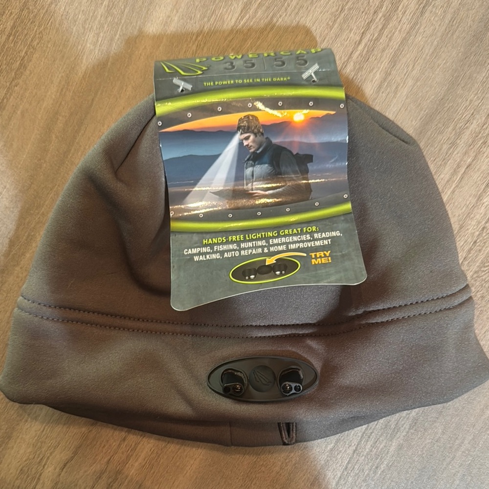 NWT-Panther Gray LED Beanie Hat